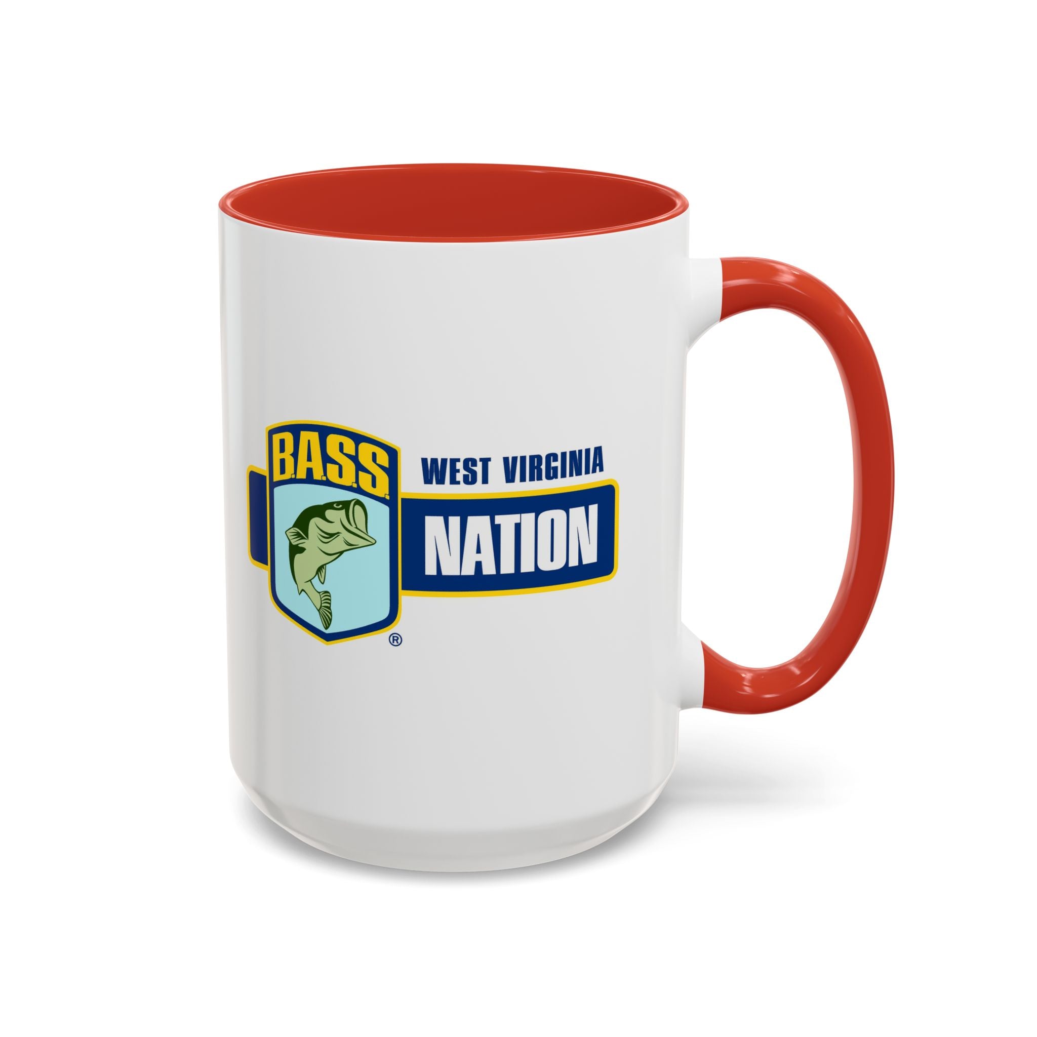 West Virginia Bass Nation Coffee Mug — Fishing Enthusiast Accent Mug