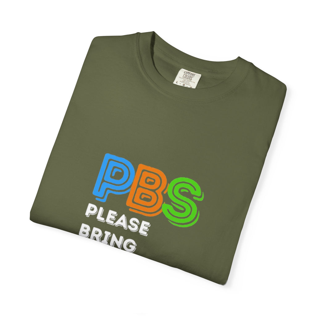 Please Bring Senkos T-Shirt — Retro PBS Logo Graphic Tee