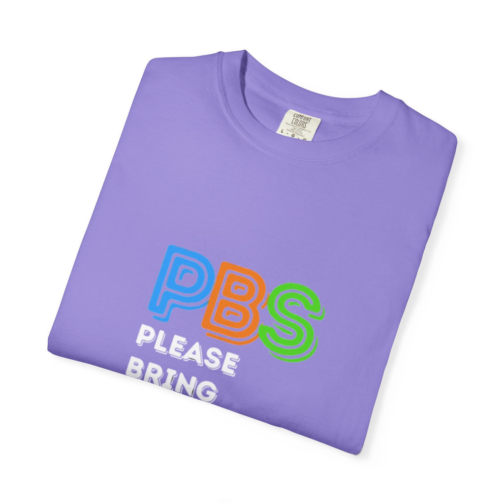 Please Bring Senkos T-Shirt — Retro PBS Logo Graphic Tee