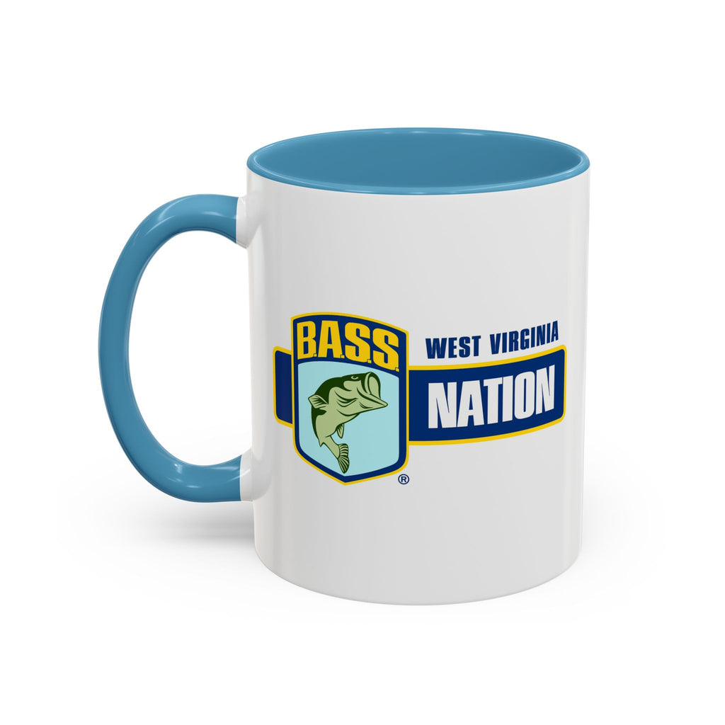 West Virginia Bass Nation Coffee Mug — Fishing Enthusiast Accent Mug
