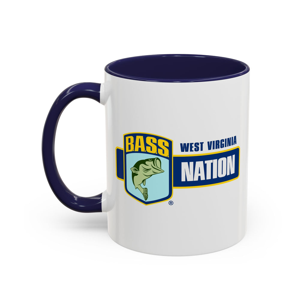 West Virginia Bass Nation Coffee Mug — Fishing Enthusiast Accent Mug