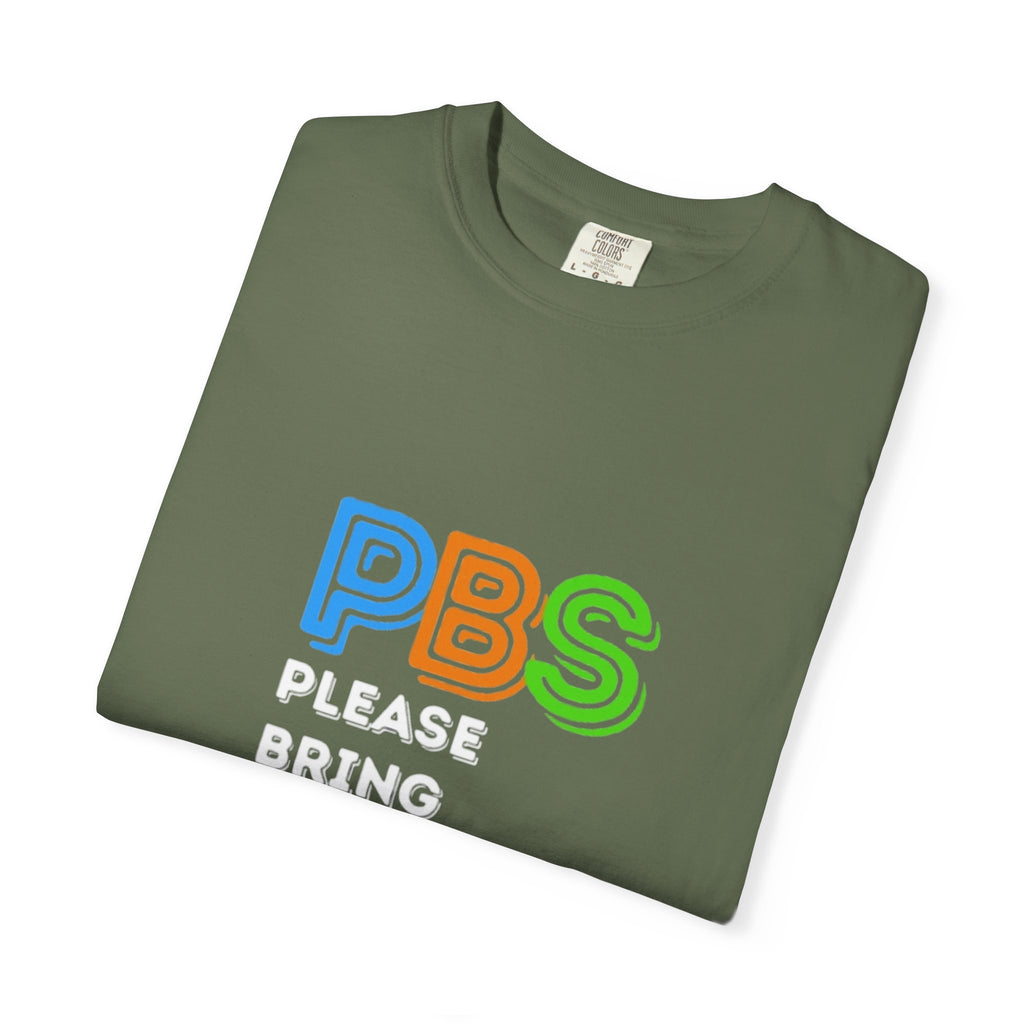 Please Bring Senkos T-Shirt — Retro PBS Logo Graphic Tee