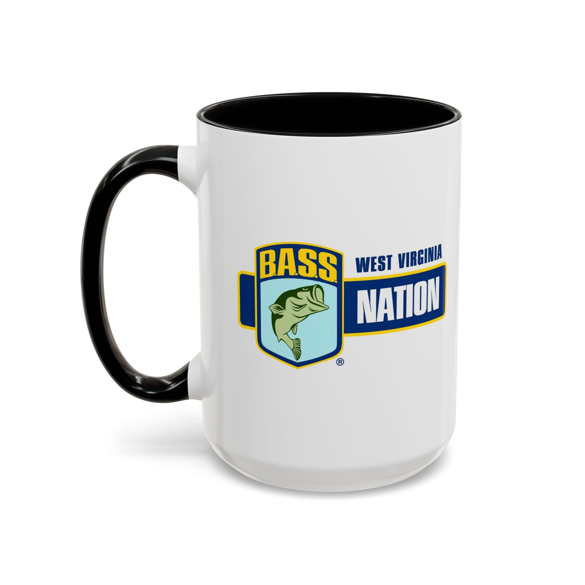 West Virginia Bass Nation Coffee Mug — Fishing Enthusiast Accent Mug