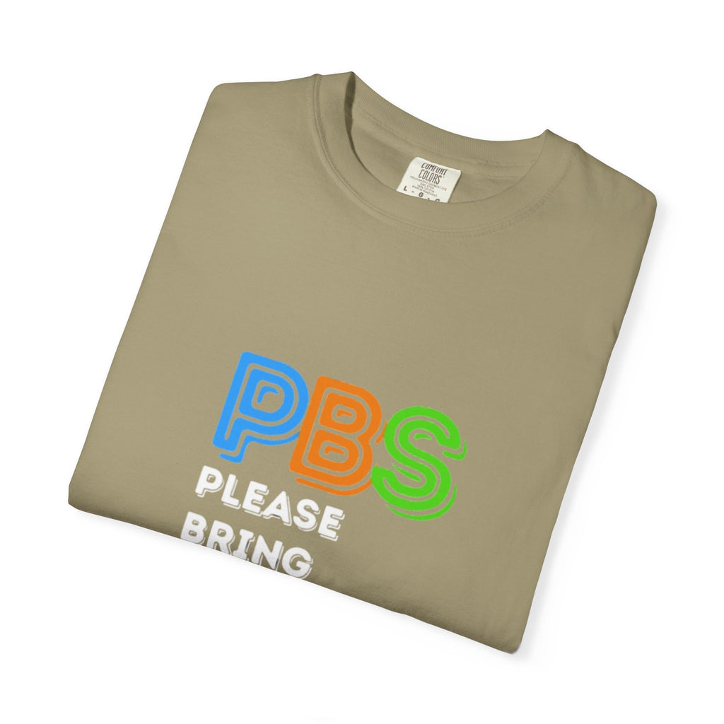 Please Bring Senkos T-Shirt — Retro PBS Logo Graphic Tee