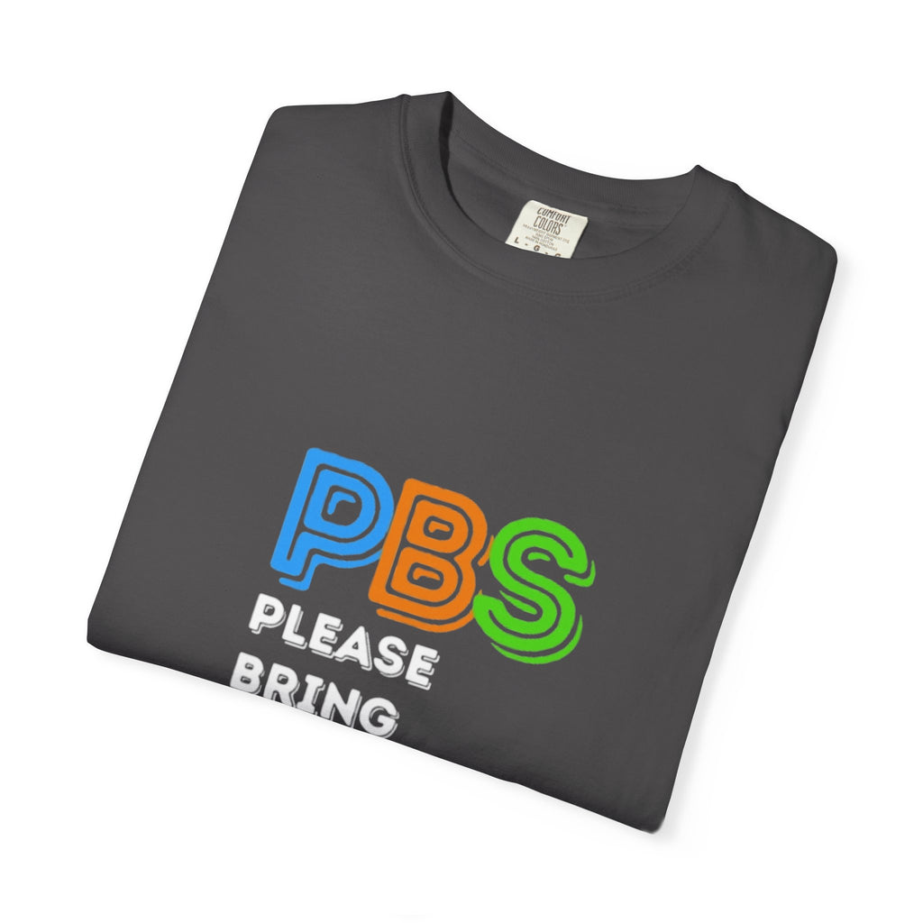 Please Bring Senkos T-Shirt — Retro PBS Logo Graphic Tee