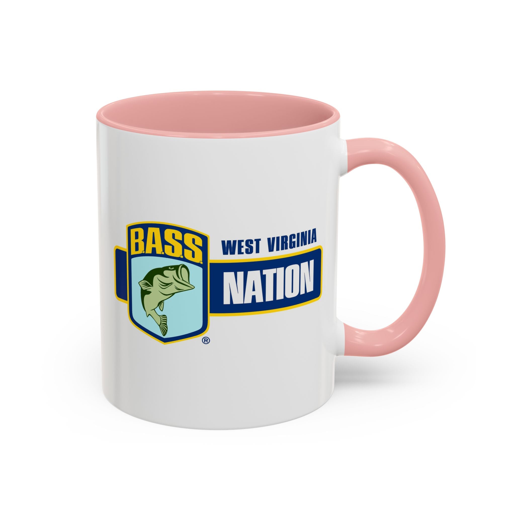 West Virginia Bass Nation Coffee Mug — Fishing Enthusiast Accent Mug