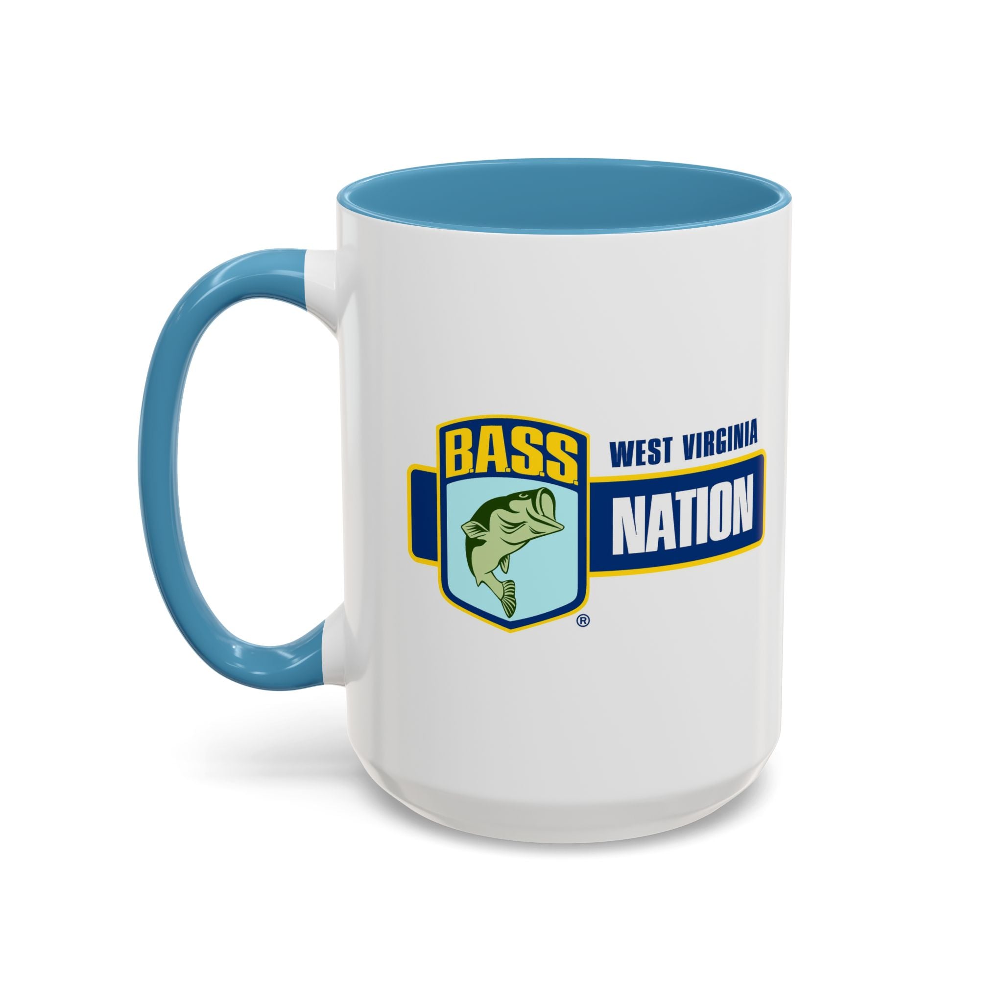 West Virginia Bass Nation Coffee Mug — Fishing Enthusiast Accent Mug