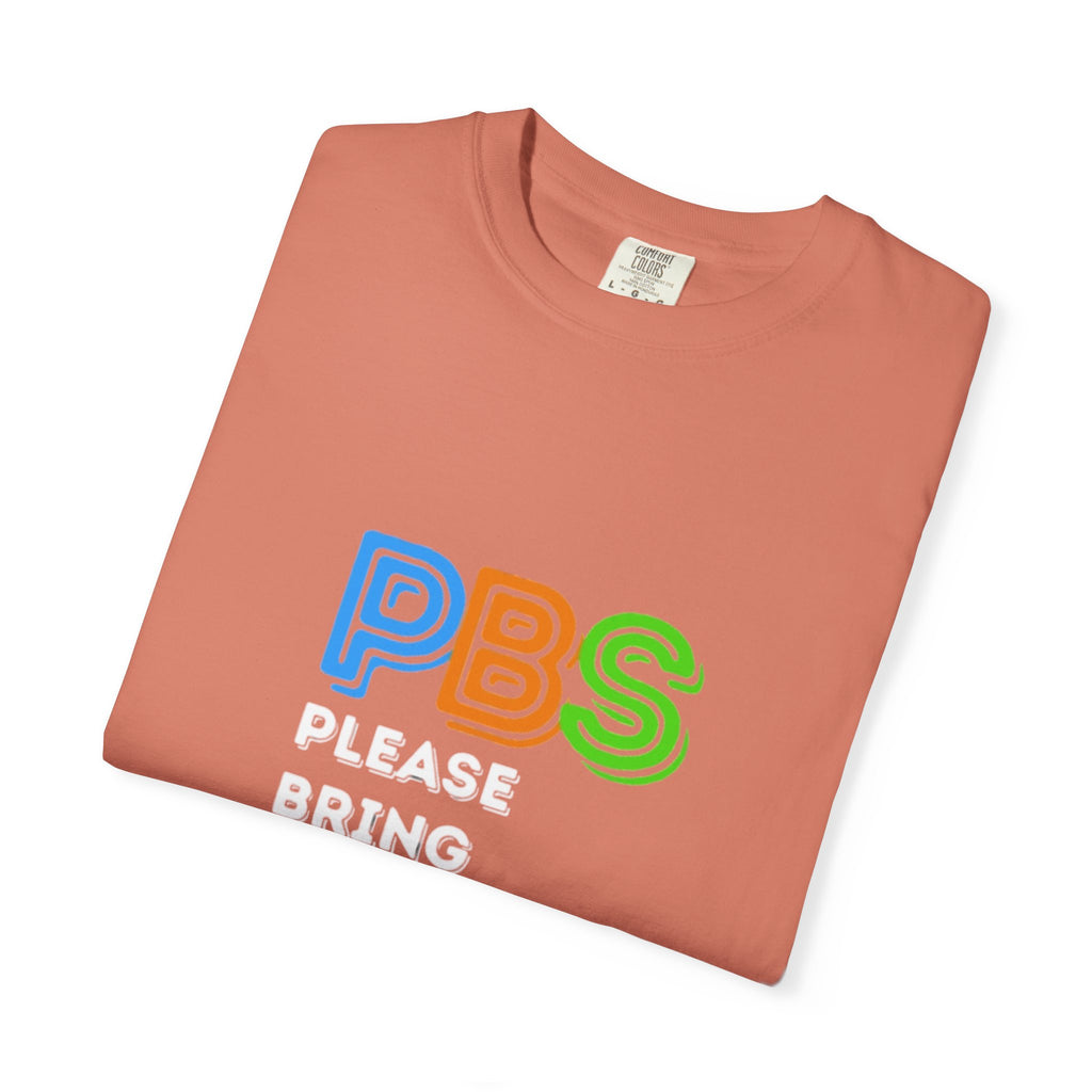 Please Bring Senkos T-Shirt — Retro PBS Logo Graphic Tee