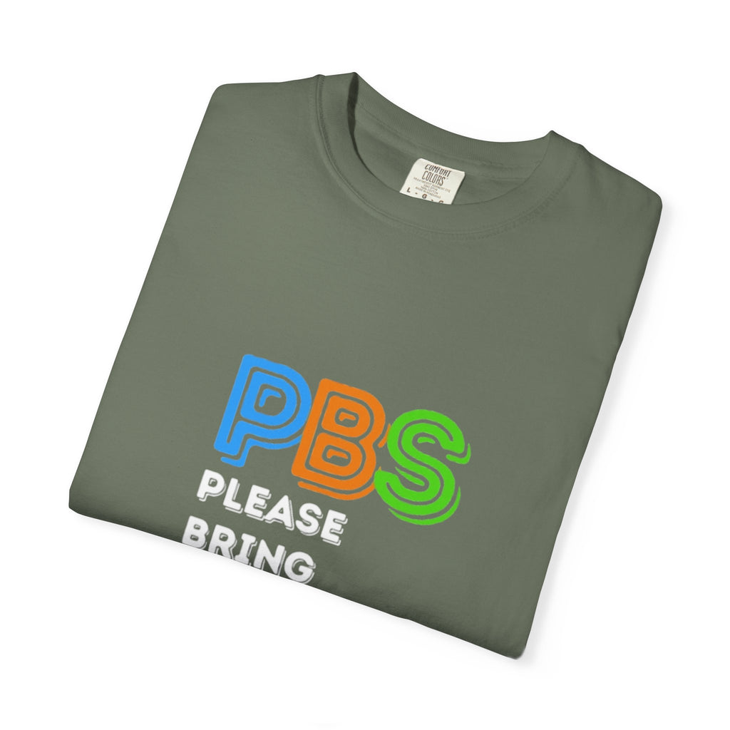 Please Bring Senkos T-Shirt — Retro PBS Logo Graphic Tee