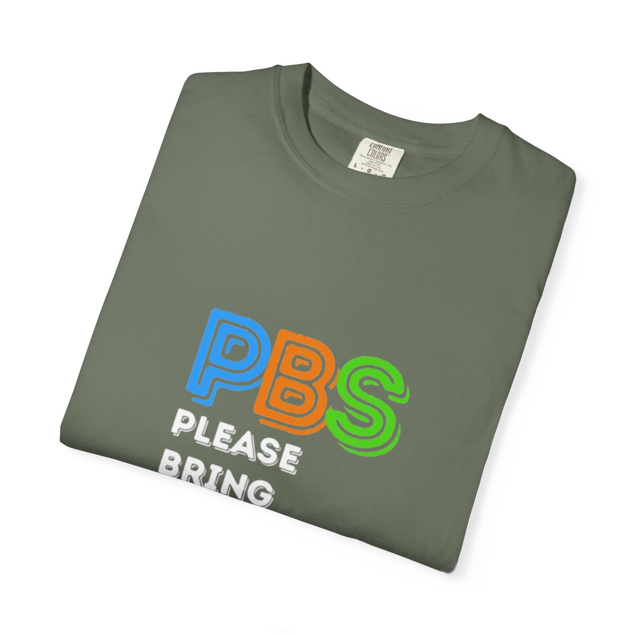 Please Bring Senkos T-Shirt — Retro PBS Logo Graphic Tee