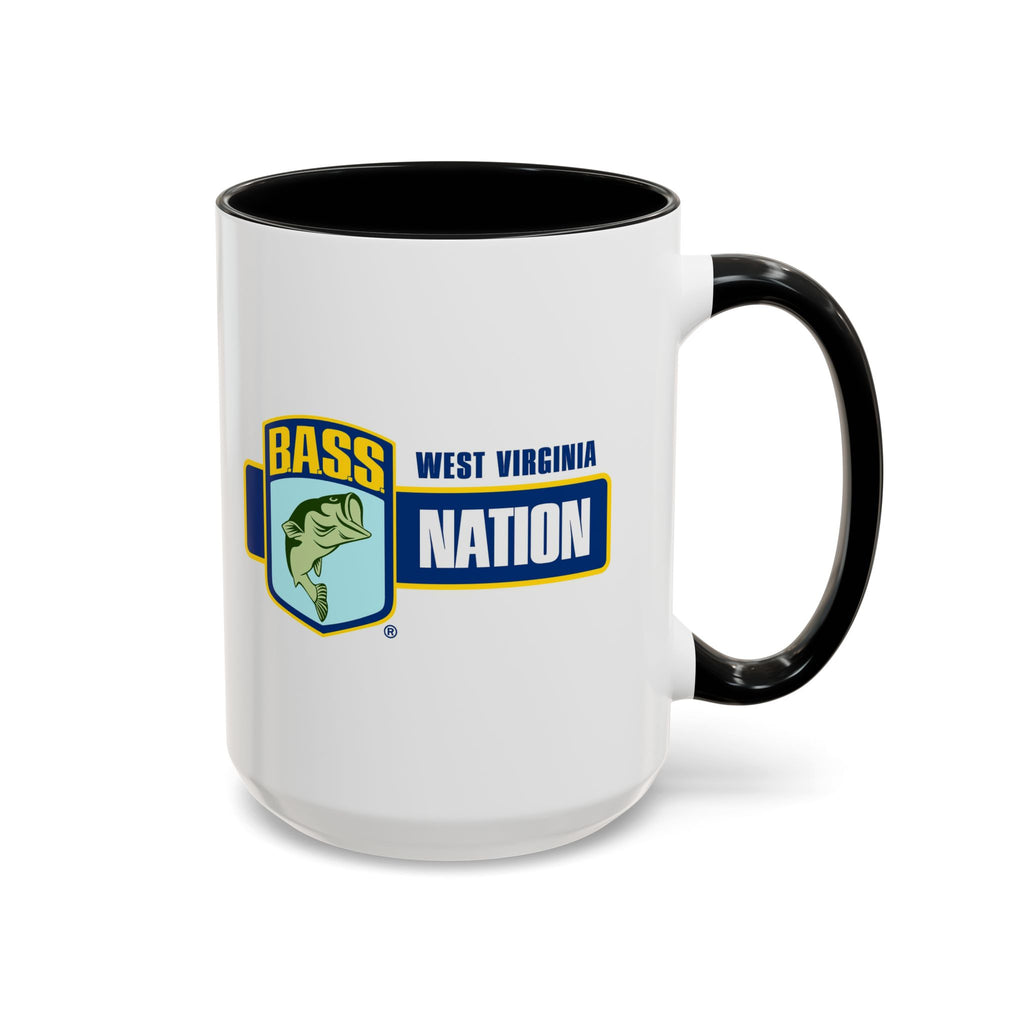 West Virginia Bass Nation Coffee Mug — Fishing Enthusiast Accent Mug