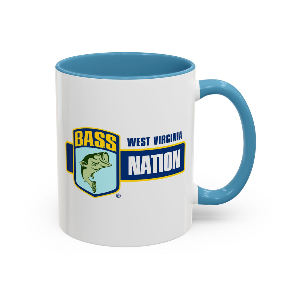 West Virginia Bass Nation Coffee Mug — Fishing Enthusiast Accent Mug