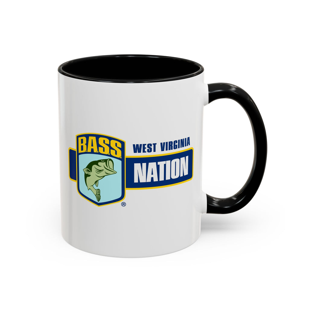 West Virginia Bass Nation Coffee Mug — Fishing Enthusiast Accent Mug
