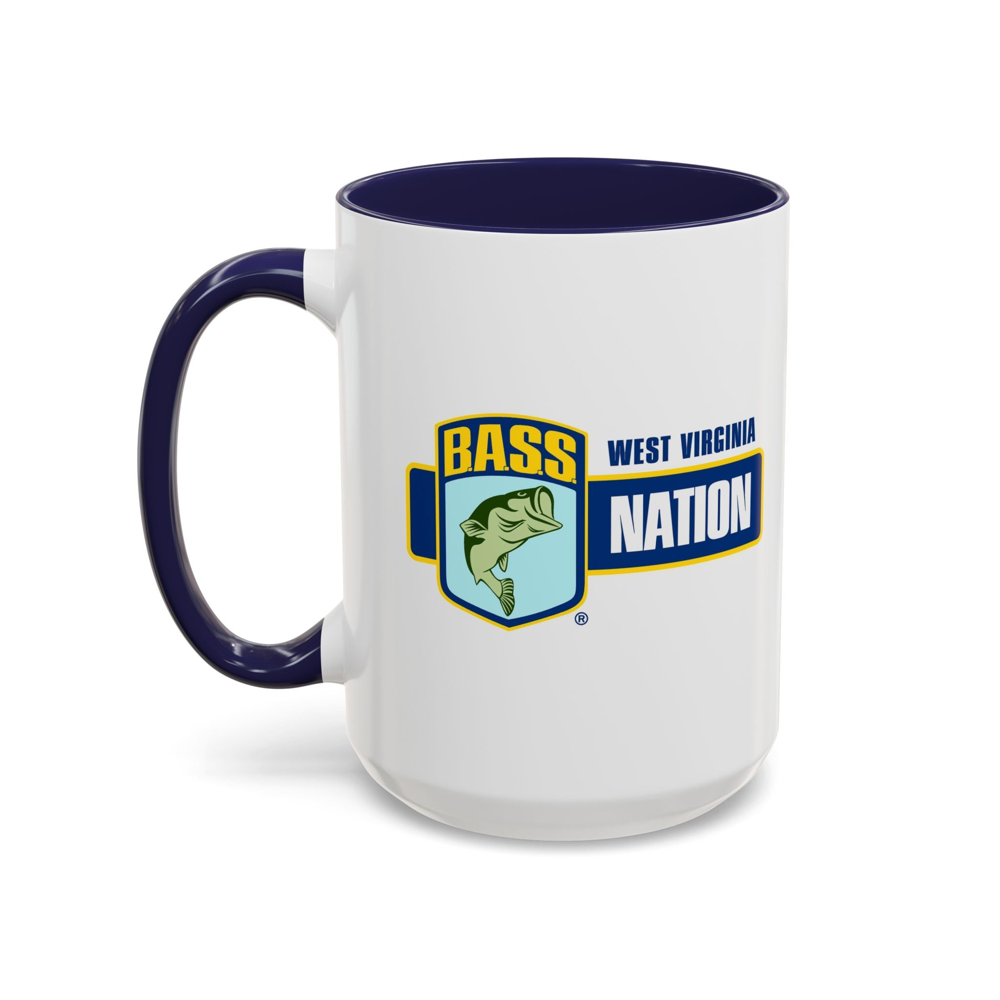 West Virginia Bass Nation Coffee Mug — Fishing Enthusiast Accent Mug