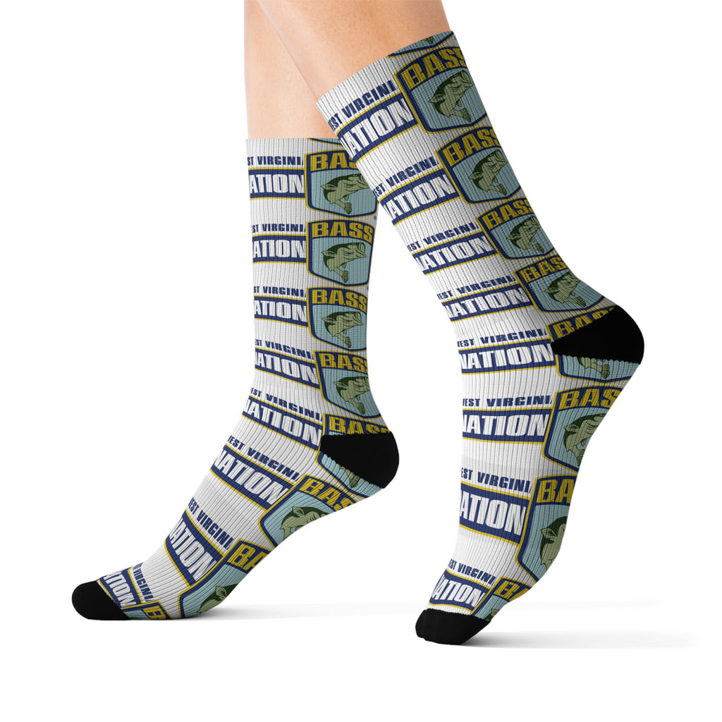 Socks - Warm and stylish WV BASS Nation novelty socks for winter evenings