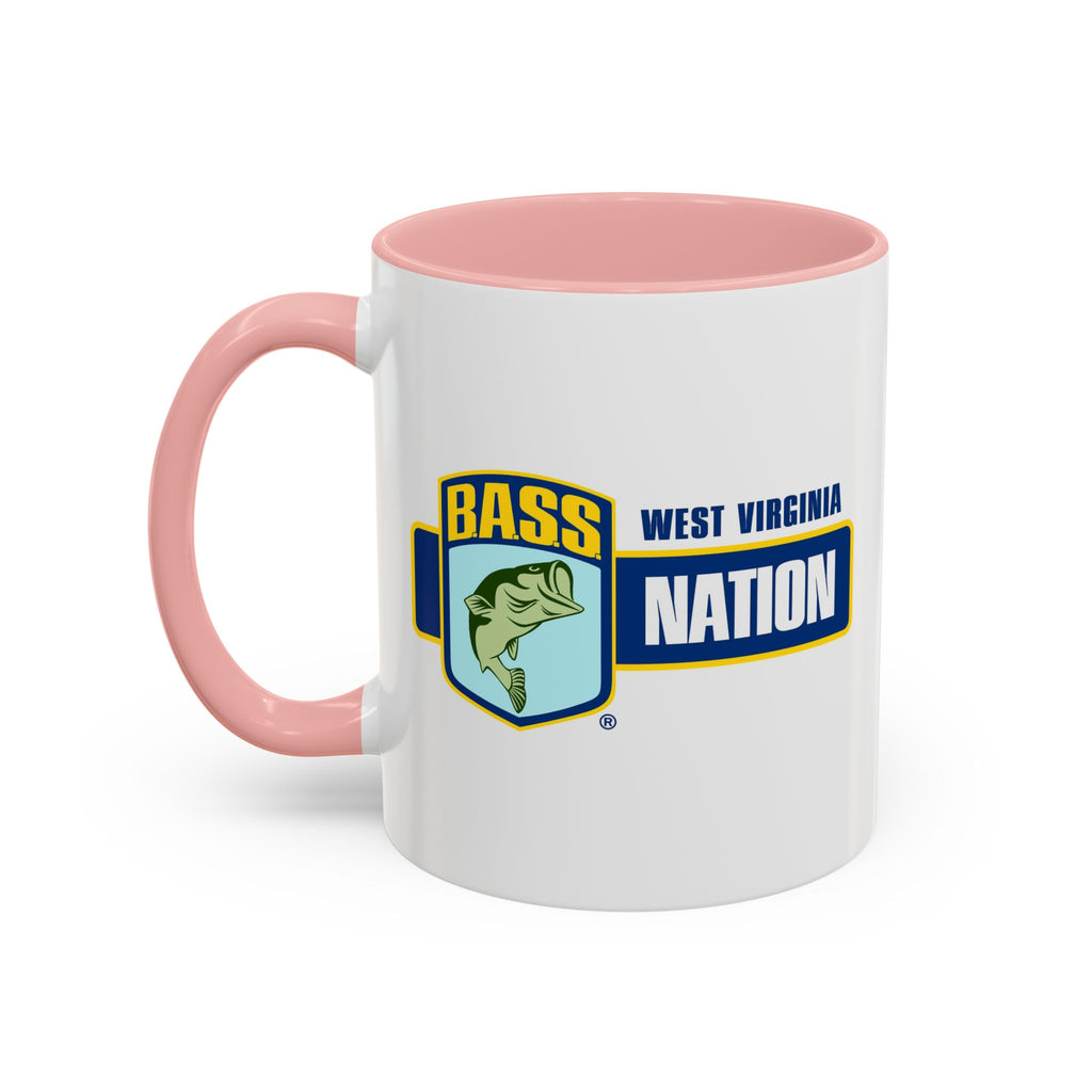 West Virginia Bass Nation Coffee Mug — Fishing Enthusiast Accent Mug