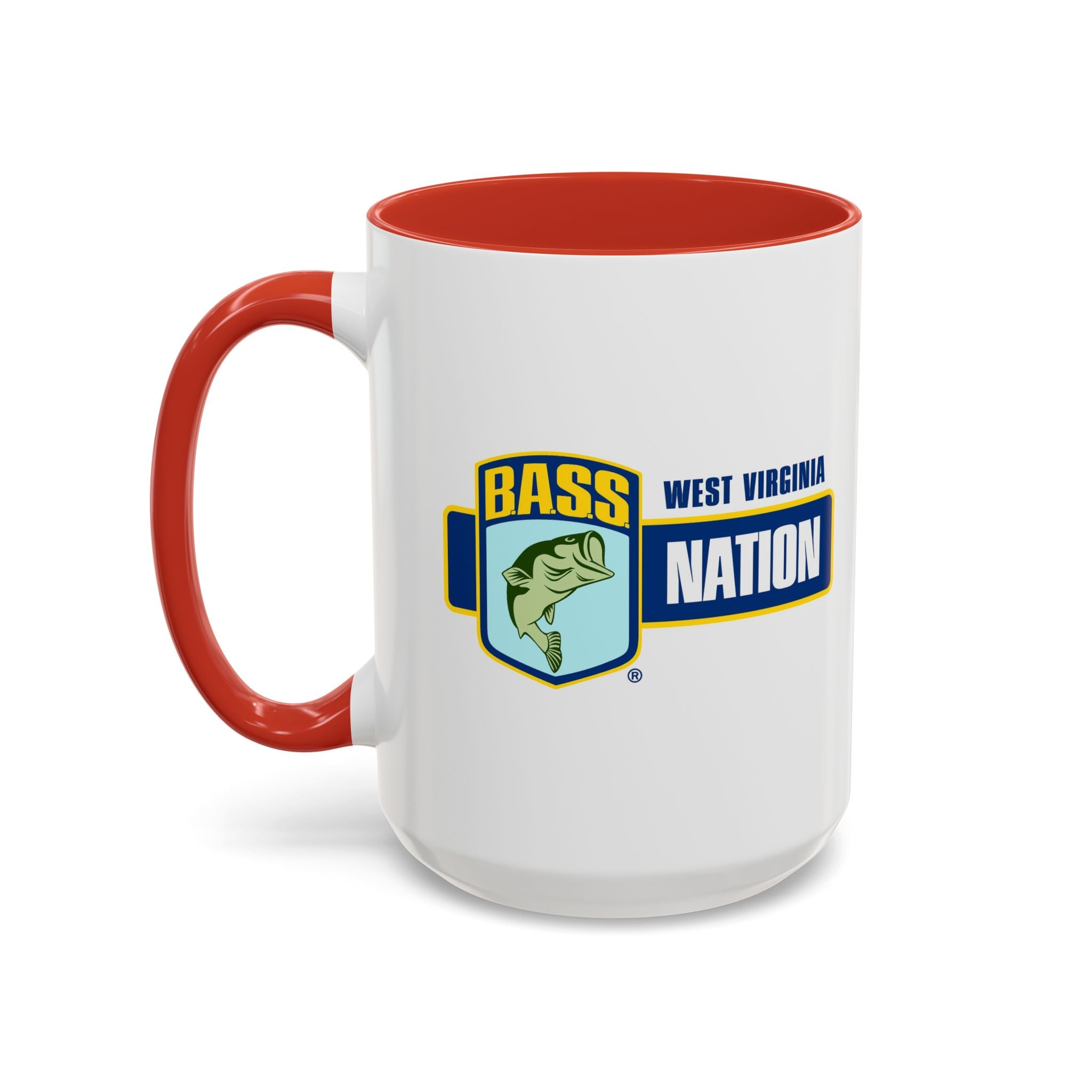 West Virginia Bass Nation Coffee Mug — Fishing Enthusiast Accent Mug